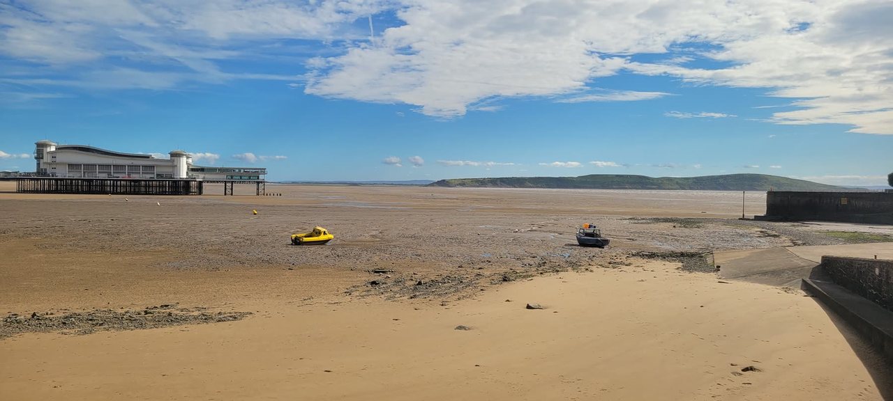 The beach at Weston-super-Mare